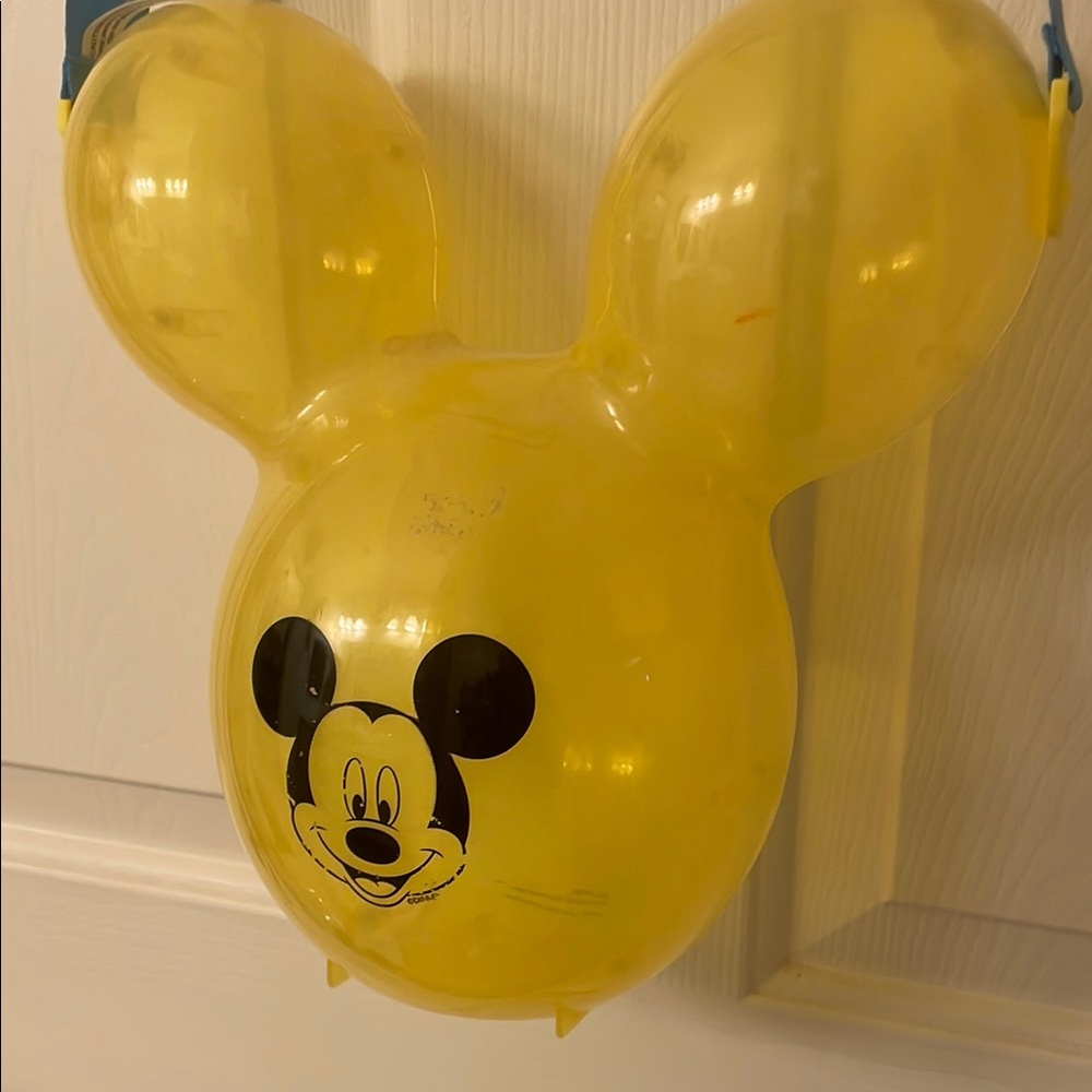 Yellow Mickey Mouse Balloon Popcorn Bucket
